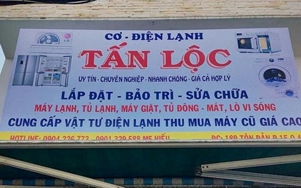 Mẫu Biển Quảng Cáo Điện Lạnh Đẹp