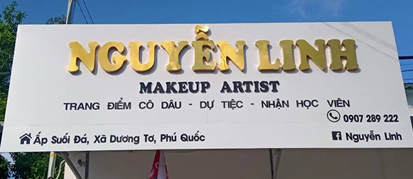 Mẫu Bảng Hiệu Makeup Đẹp