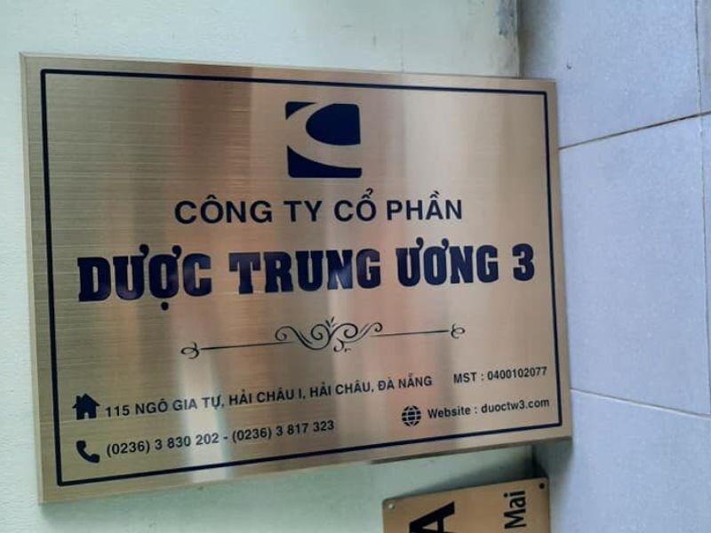 Bảng Hiệu Công Ty Inox Đẹpv