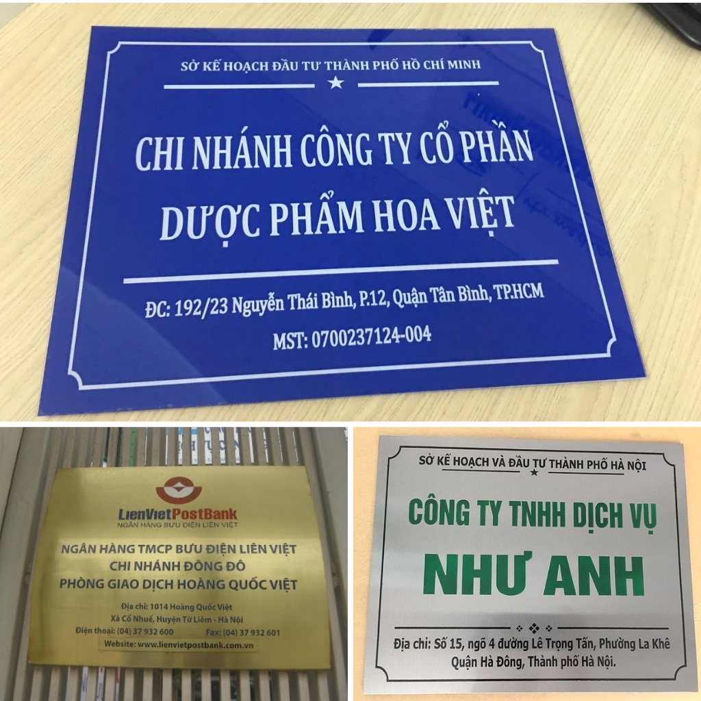 Bảng Hiệu Công Ty Inox Đẹp