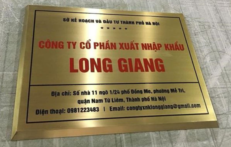 Bảng Hiệu Công Ty Inox Đẹp