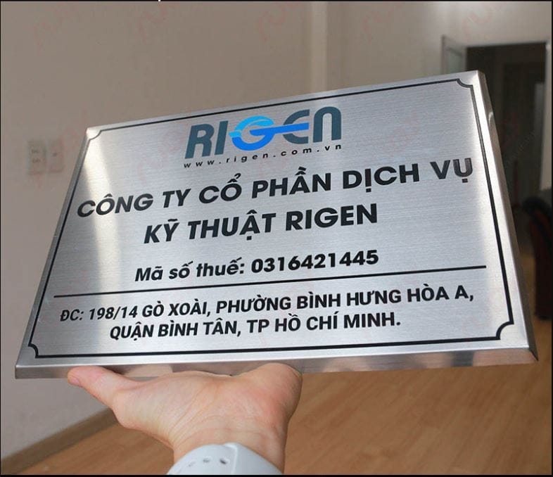 Thiết Kế Bảng Hiệu Công Ty Inox Đẹp