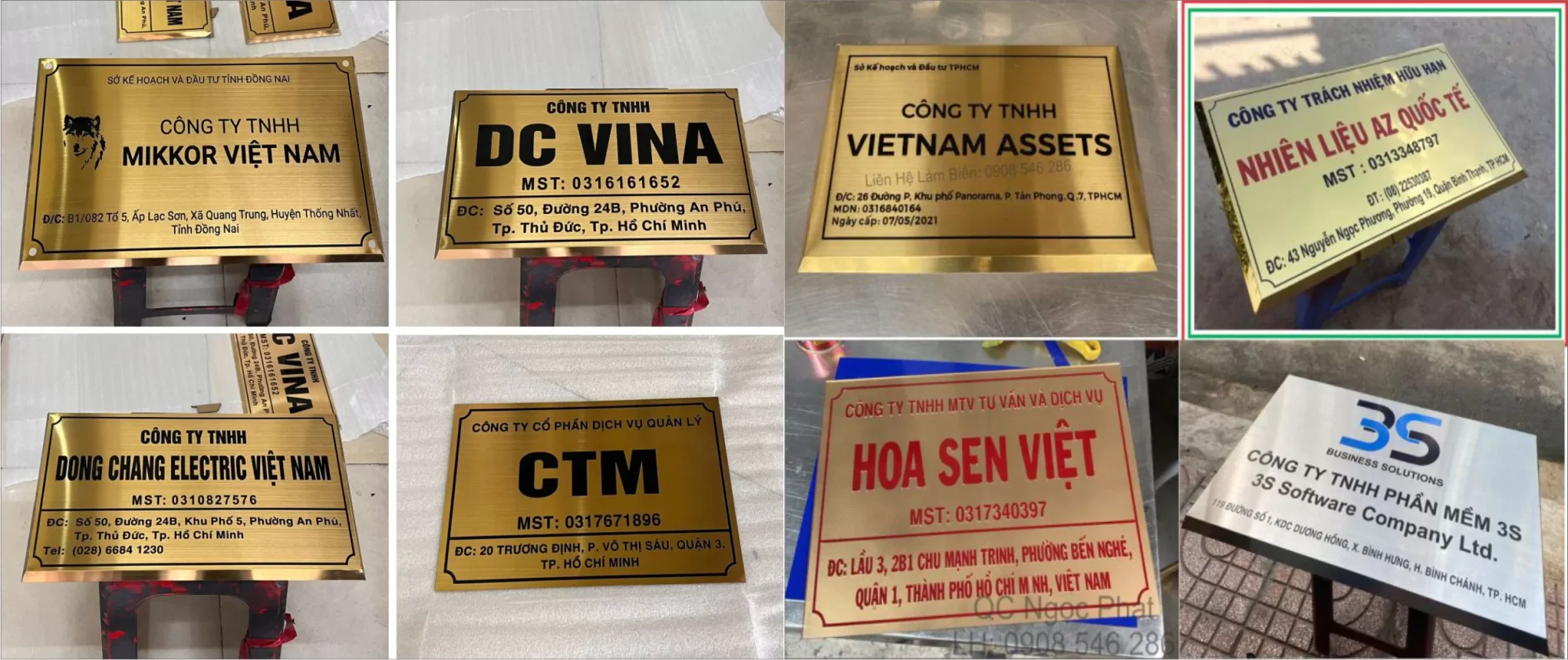 Mẫu Bảng Hiệu Công Ty Inox Đẹp