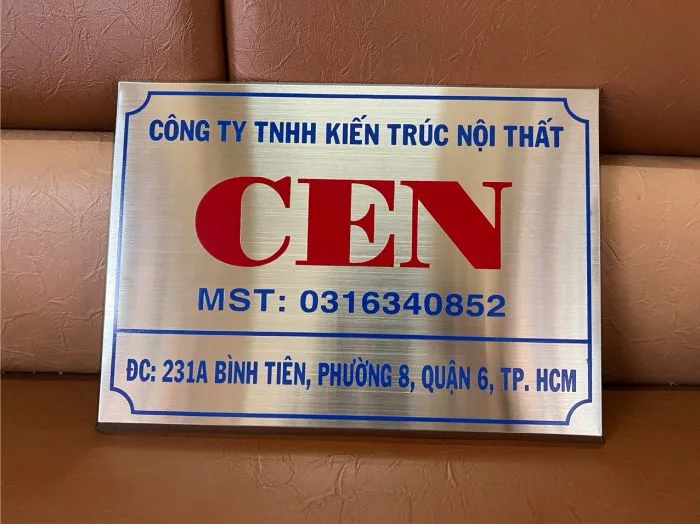 Mẫu Bảng Hiệu Công Ty Inox Đẹp Năm 2026