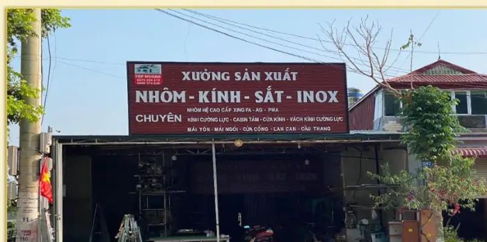 Mẫu Bảng Hiệu Lam Nhôm Đẹp Năm 2026