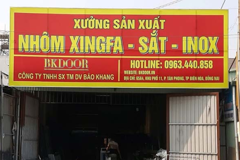 Mẫu Bảng Hiệu Lam Nhôm Đẹp Năm 2026