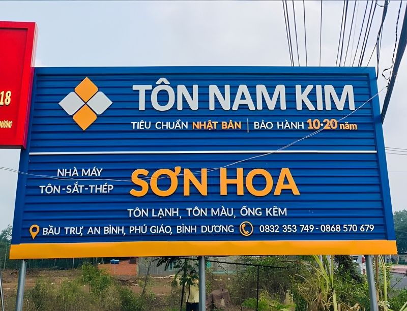 Bảng Hiệu Tôn Sóng Đẹp