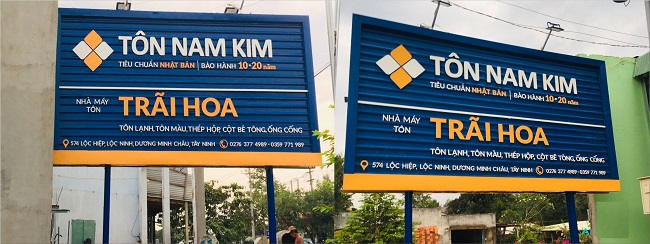 Thiết Kế Bảng Hiệu Tôn Sóng Đẹp