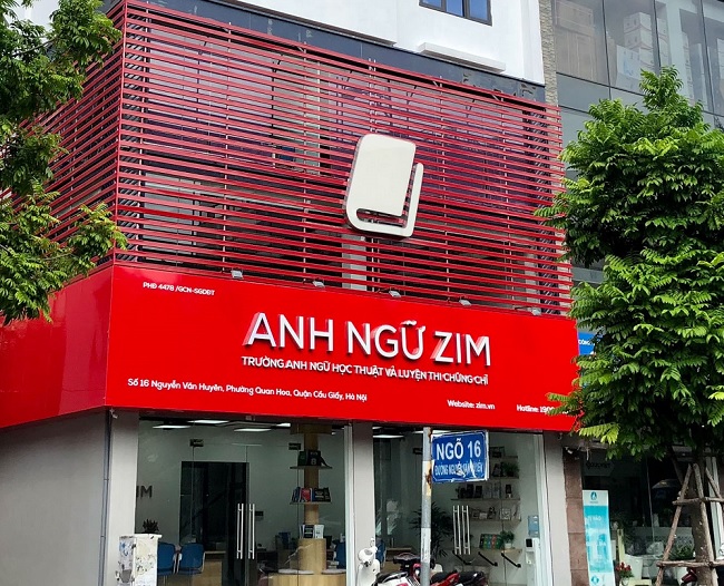 Biển Hiệu Trung Tâm Ngoại Ngữ Đẹp