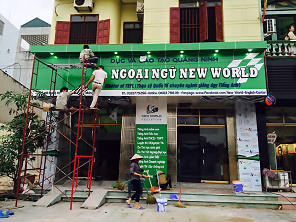 Biển Hiệu Trung Tâm Ngoại Ngữ Đẹp