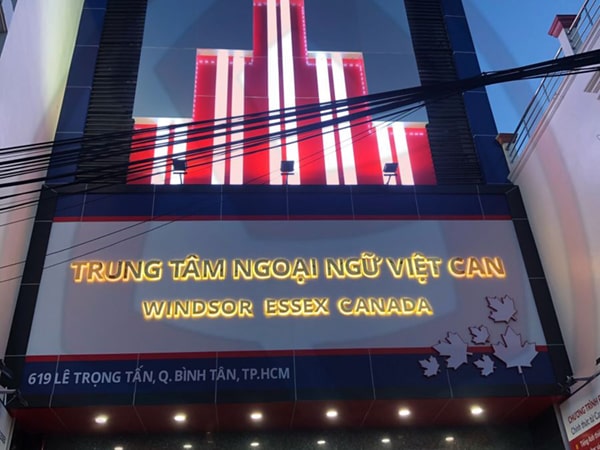 Thi Công Biển Hiệu Trung Tâm Ngoại Ngữ Đẹp