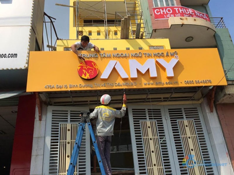 Thi Công Biển Hiệu Trung Tâm Ngoại Ngữ Đẹp