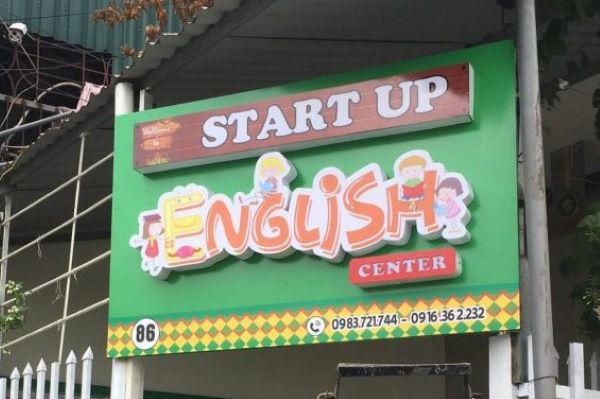 Mẫu Biển Hiệu Trung Tâm Ngoại Ngữ Đẹp