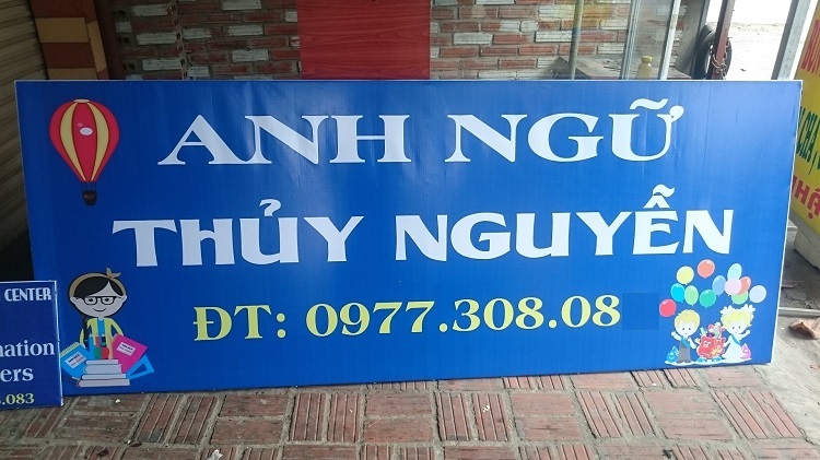Mẫu Biển Hiệu Trung Tâm Ngoại Ngữ Đẹp Năm 2026