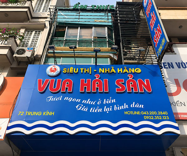 Thiết Kế Bảng Hiệu Hải Sản Đẹp