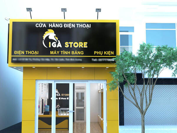 Thiết Kế Bảng Hiệu Tiệm Điện Thoại Đẹp
