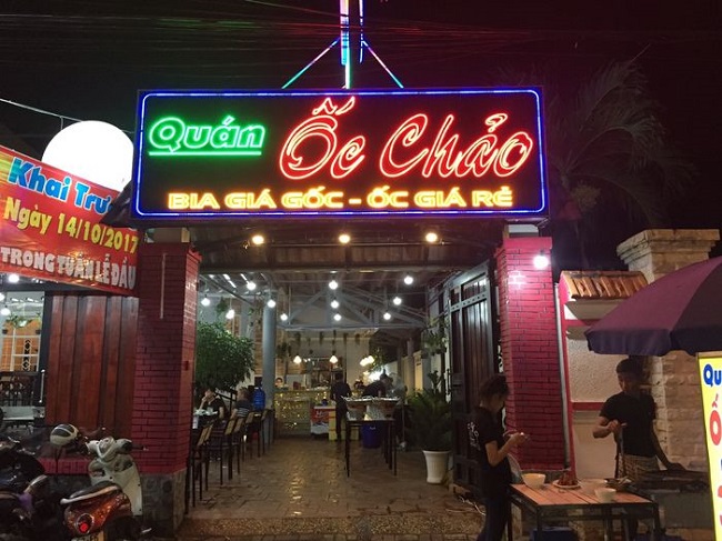 Thi Công Bảng Hiệu Quán Ốc Đẹp