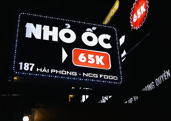 Thiết Kế Bảng Hiệu Quán Ốc Đẹp