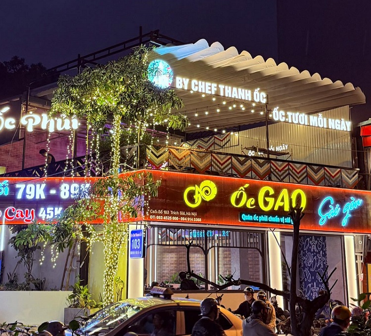 Thiết Kế Bảng Hiệu Quán Ốc Đẹp