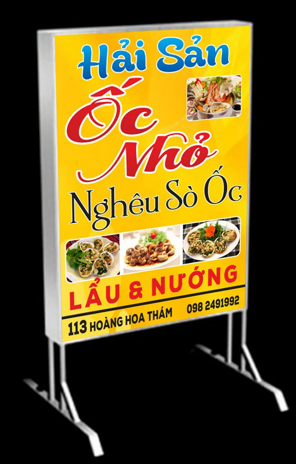 Mẫu Bảng Hiệu Quán Ốc Đẹp
