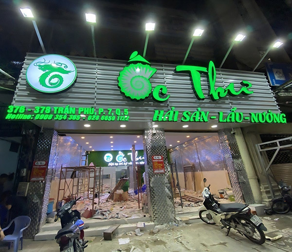 Mẫu Bảng Hiệu Quán Ốc Đẹp Năm 2026