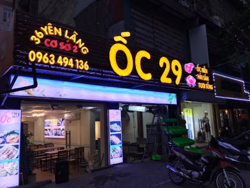 Mẫu Bảng Hiệu Quán Ốc Đẹp Năm 2026