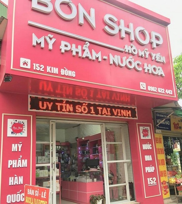 Thiết Kế Bảng Hiệu Shop Mỹ Phẩm Đẹp