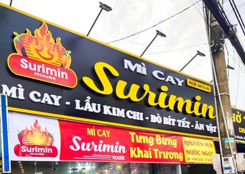 Bảng Hiệu Mì Cay Đẹp