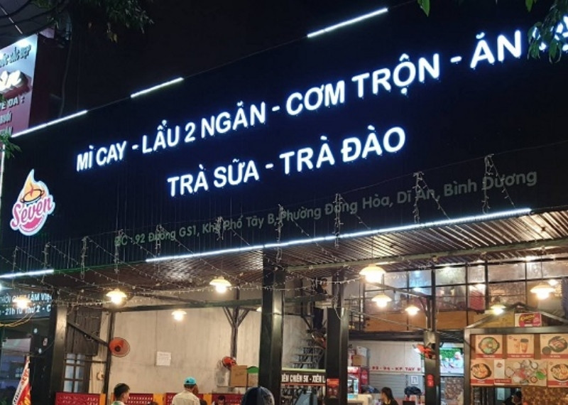 Thi Công Bảng Hiệu Mì Cay Đẹp