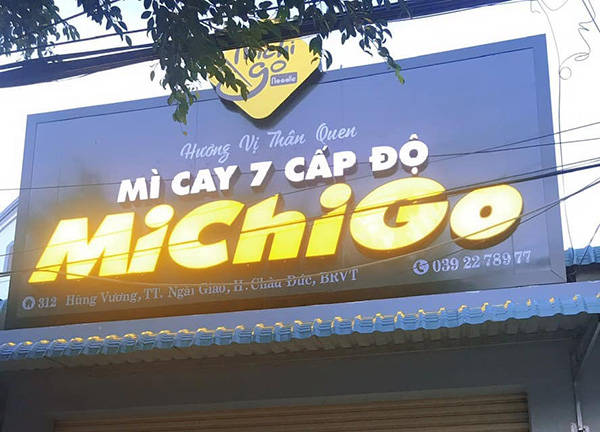 Thiết Kế Bảng Hiệu Mì Cay Đẹp