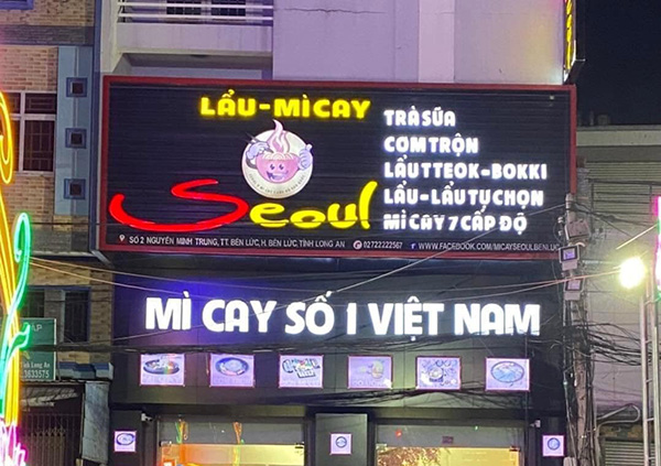 Thiết Kế Bảng Hiệu Mì Cay Đẹp