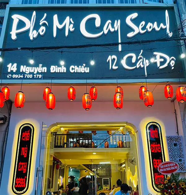 Mẫu Bảng Hiệu Mì Cay Đẹp