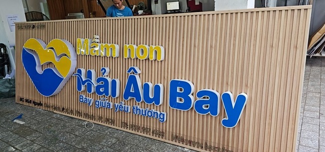 Thi Công Bảng Hiệu Mầm Non Đẹp