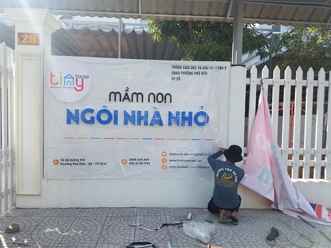 Thiết Kế Bảng Hiệu Mầm Non Đẹp