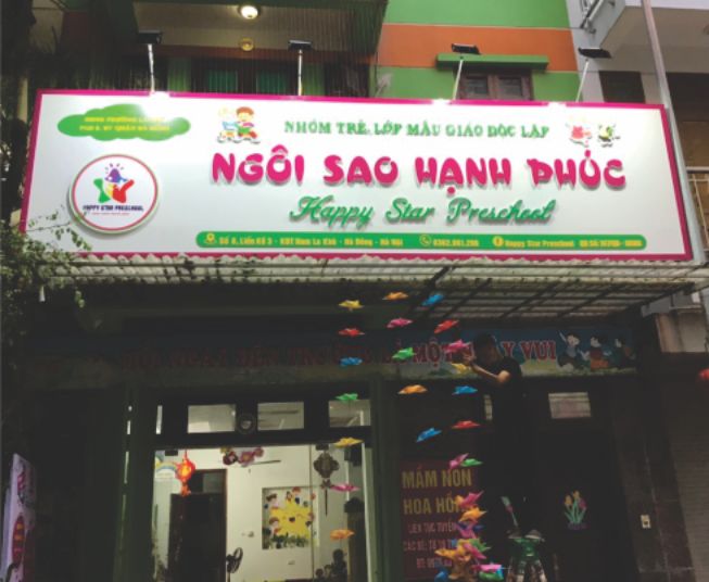 Thiết Kế Bảng Hiệu Mầm Non Đẹp