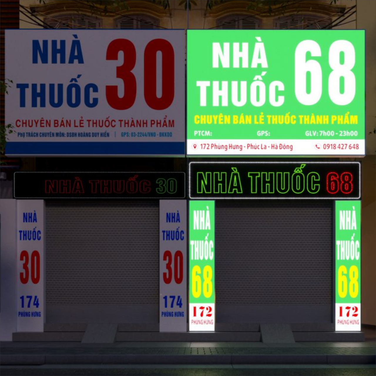 Mẫu Biển Hiệu Nhà Thuốc Đẹp