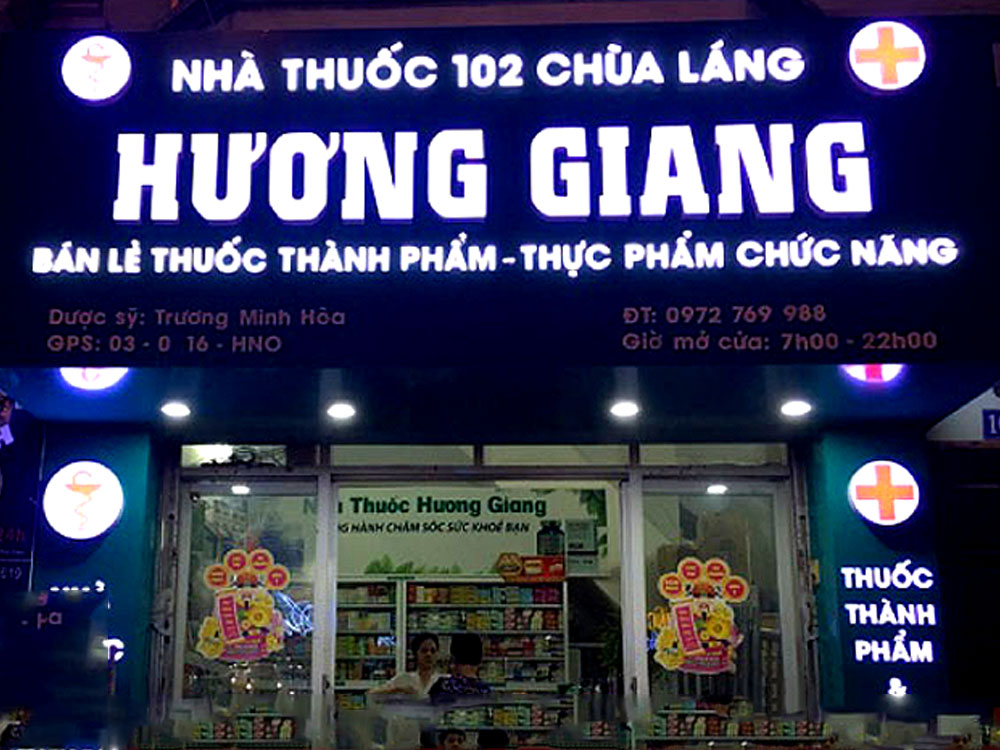 Mẫu Biển Hiệu Nhà Thuốc Đẹp