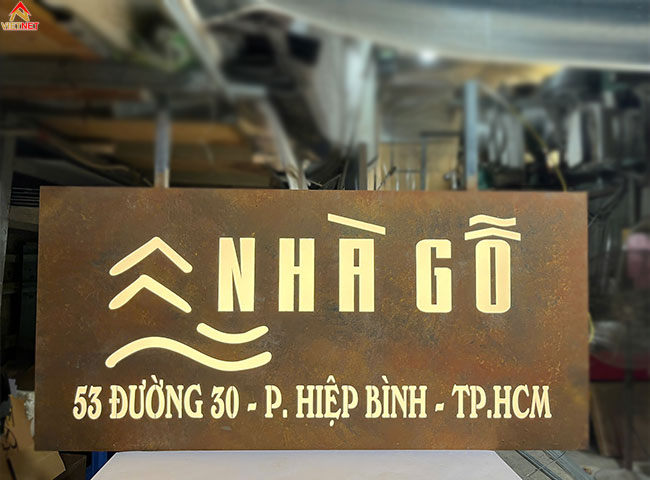 Thi Công Bảng Hiệu Vintage Đẹp
