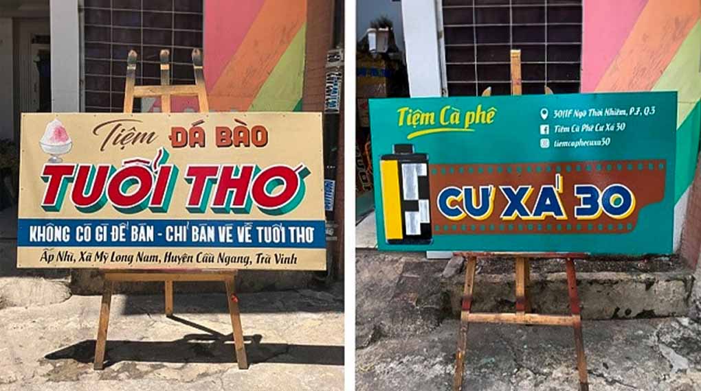 Thiết Kế Bảng Hiệu Vintage Đẹp