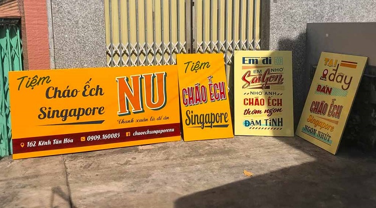 Mẫu Bảng Hiệu Vintage Đẹp Năm 2026