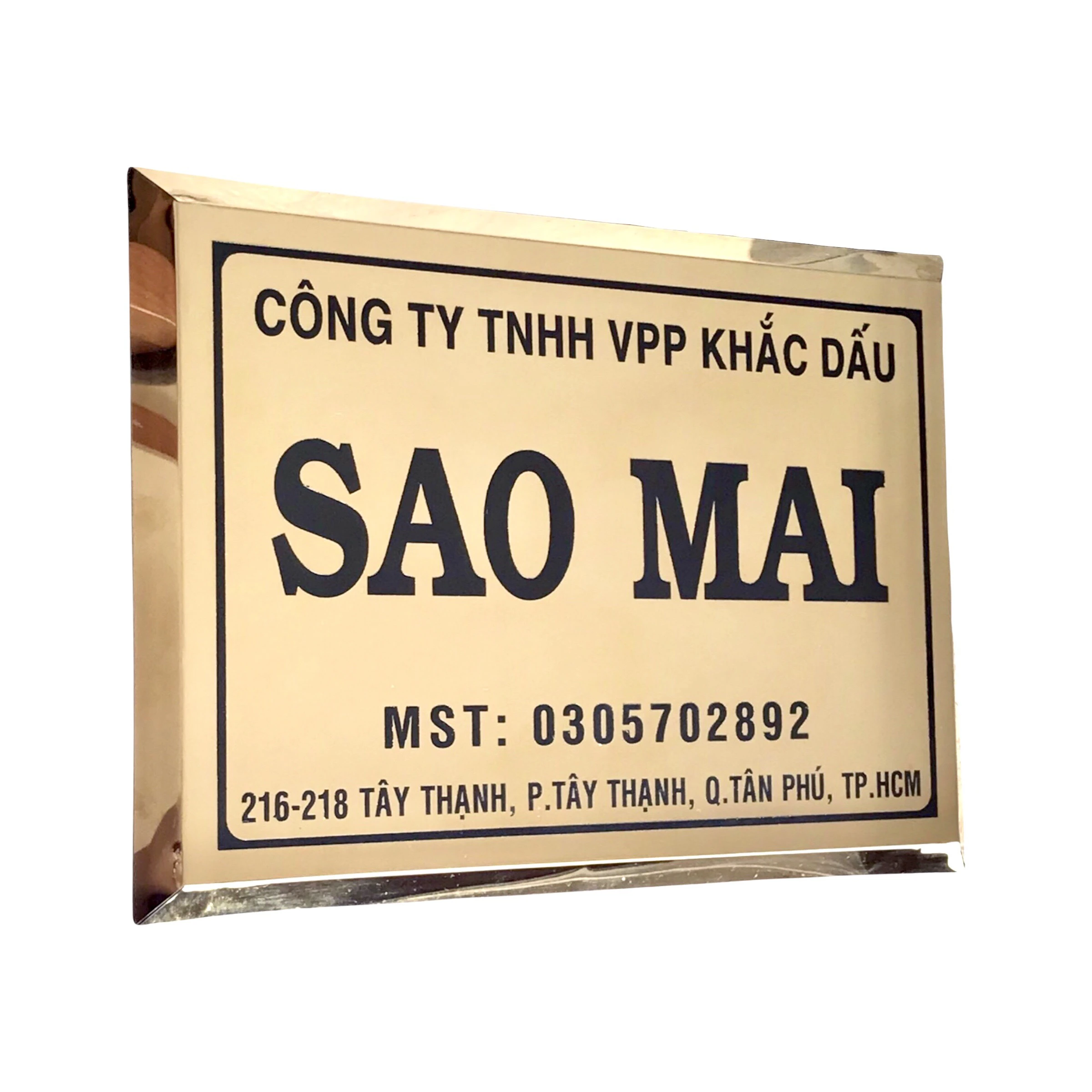 Bảng Hiệu Inox Vàng Đẹp