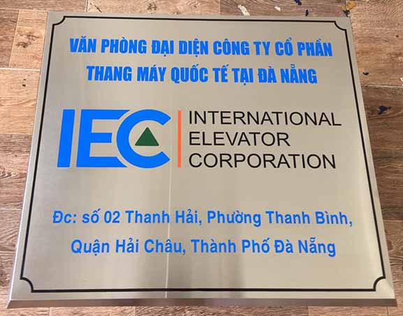 Thiết Kế Bảng Hiệu Inox Vàng Đẹp