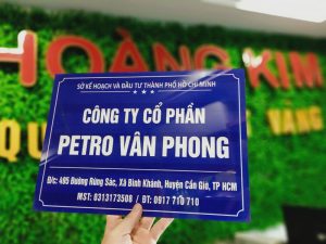 Thiết Kế Biển Mica Treo Tường Đẹp