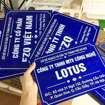 Mẫu Biển Mica Treo Tường Đẹp