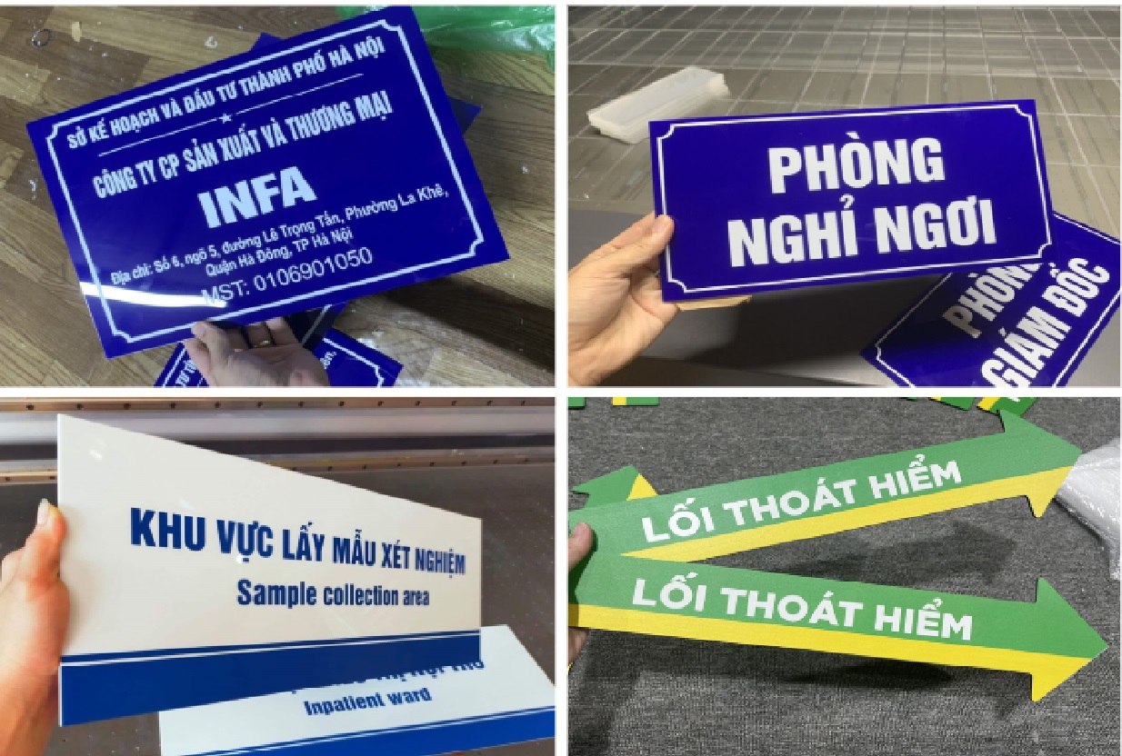 Mẫu Biển Mica Treo Tường Đẹp
