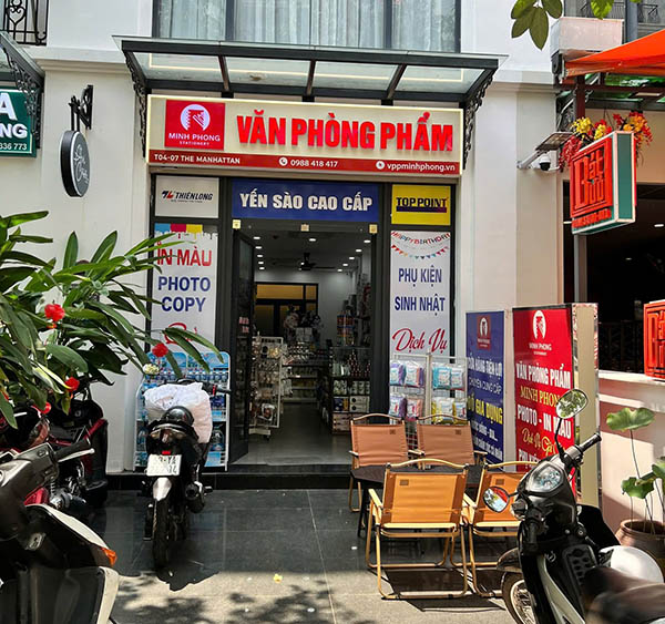 Thi Công Bảng Hiệu Văn Phòng Phẩm Đẹp