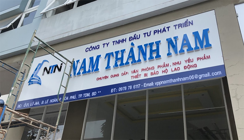 Thiết Kế Bảng Hiệu Văn Phòng Phẩm Đẹp