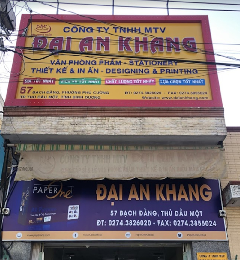 Thiết Kế Bảng Hiệu Văn Phòng Phẩm Đẹp