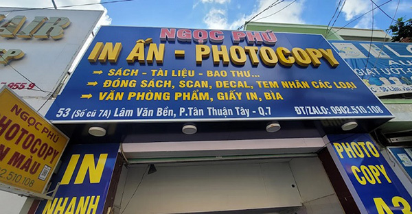 Mẫu Bảng Hiệu Văn Phòng Phẩm Đẹp