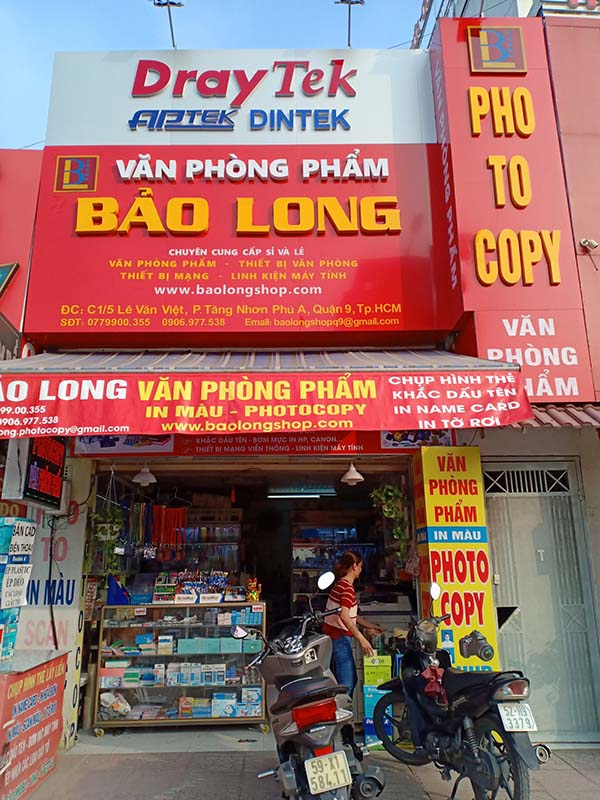 Mẫu Bảng Hiệu Văn Phòng Phẩm Đẹp